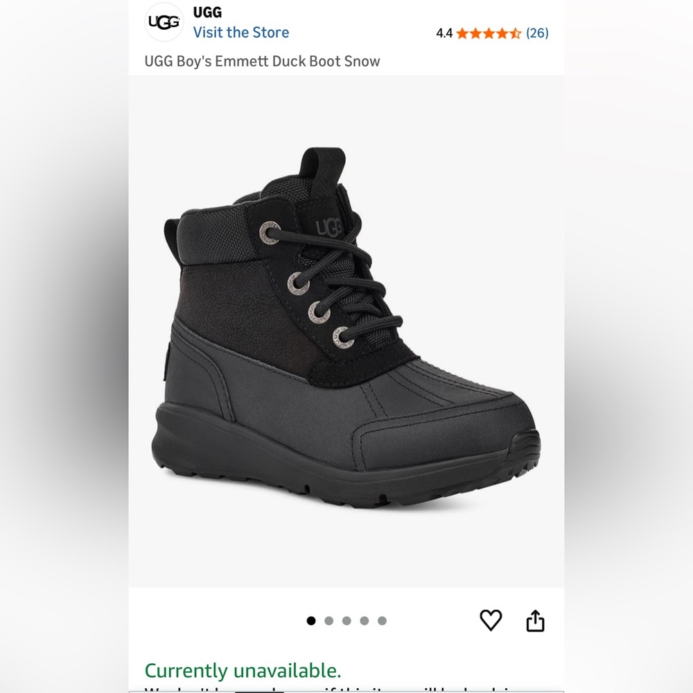 UGG Boy’s Emmett Duck Boot Snow - Picture 8 of 8